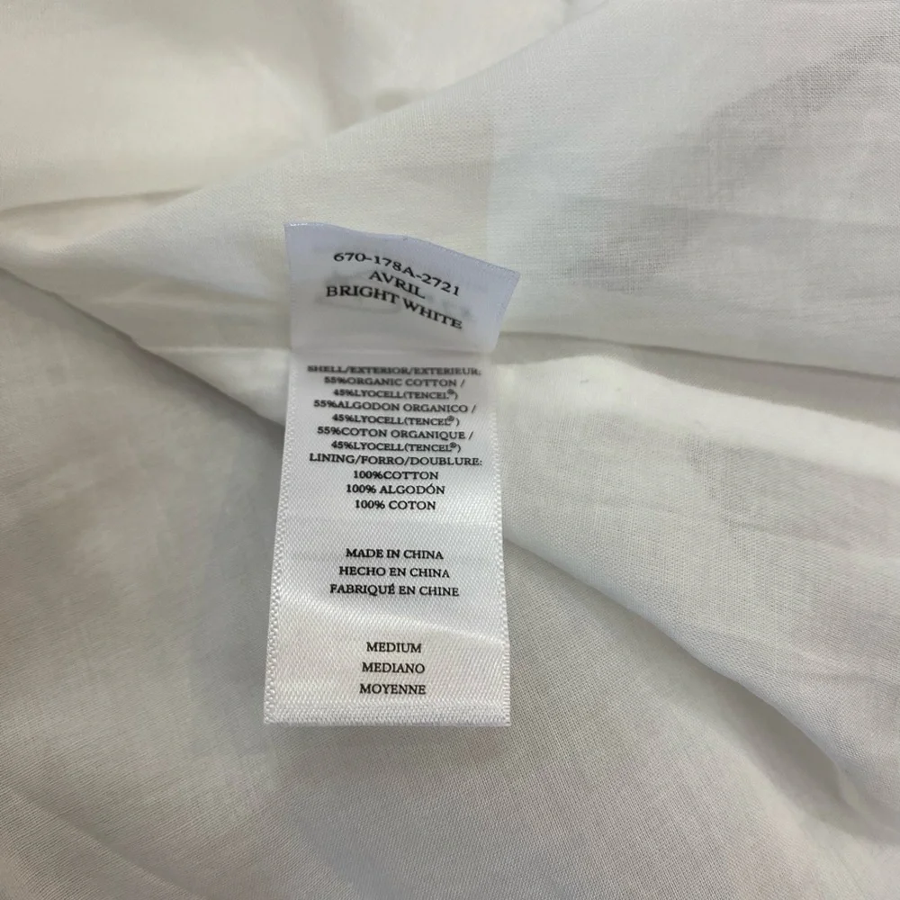NWT Rails Avril Dress in Bright White Size Medium - Picture 11 of 11